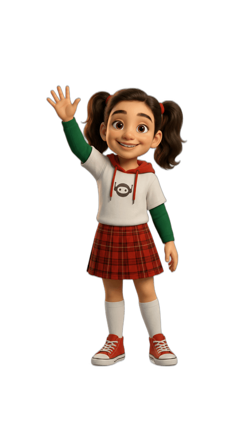 Jevika waving